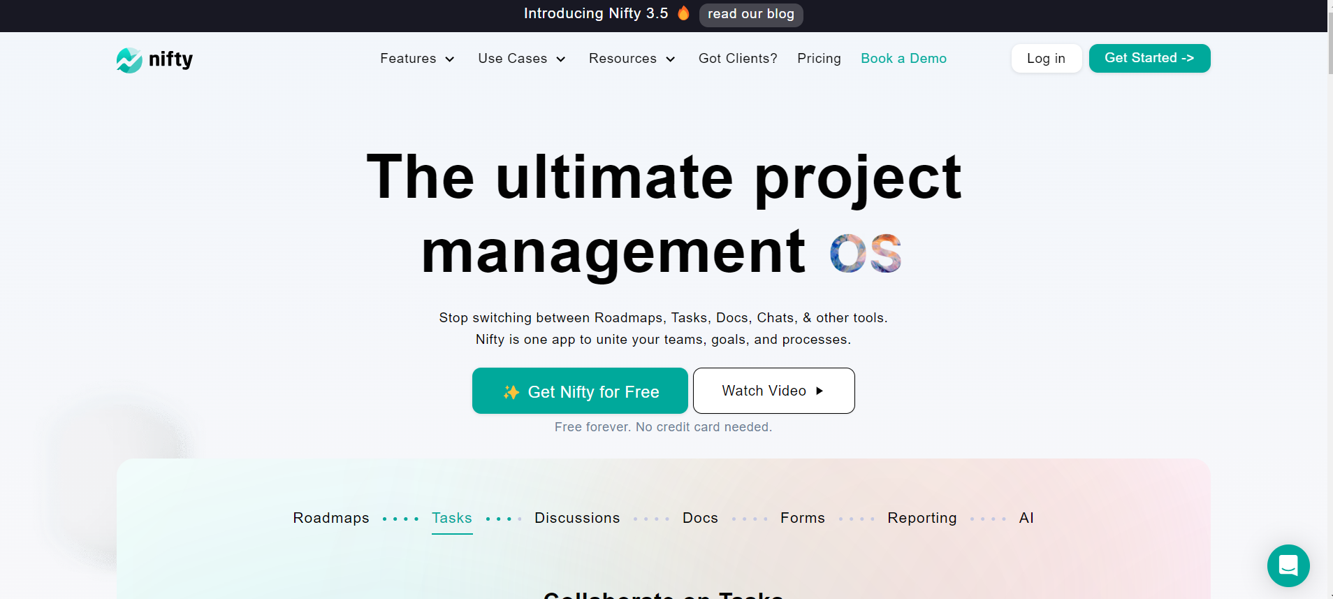 Nifty - project management tool