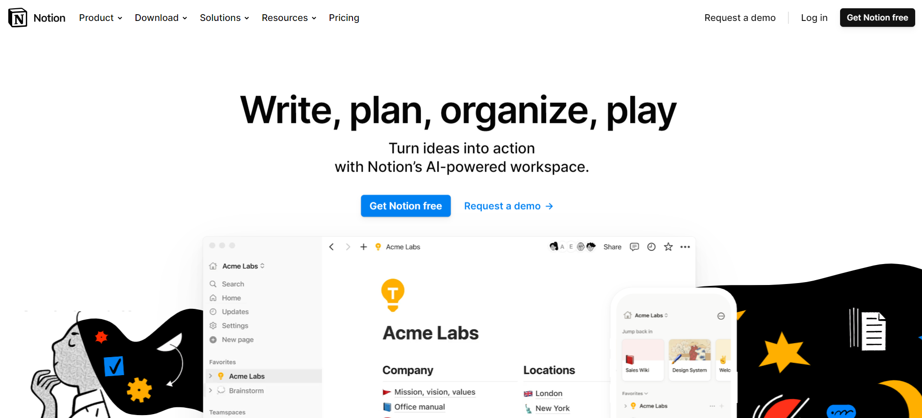 Notion - project management tool