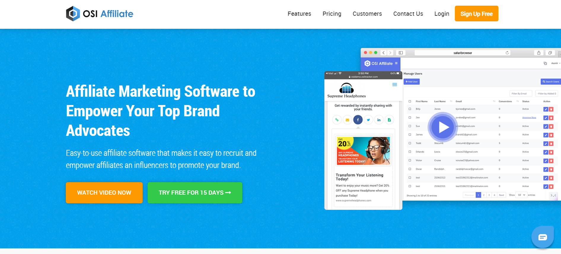 OSI Affiliate - affiliate marketing tracking software