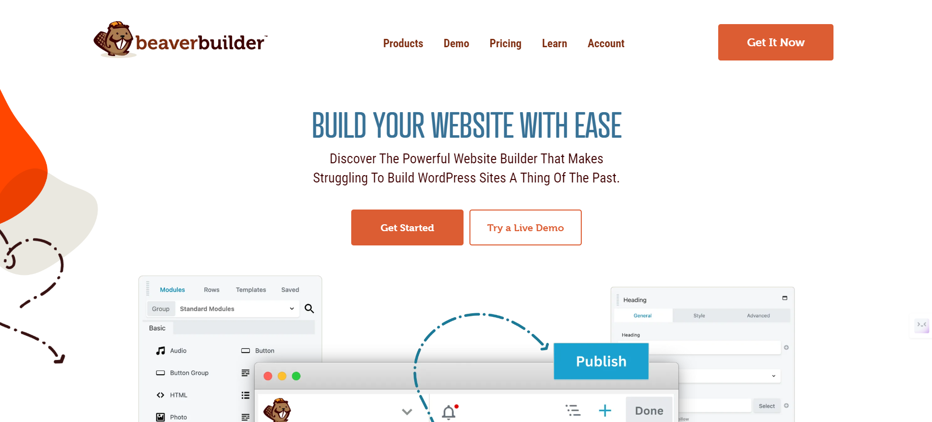 Beaver Builder homepage