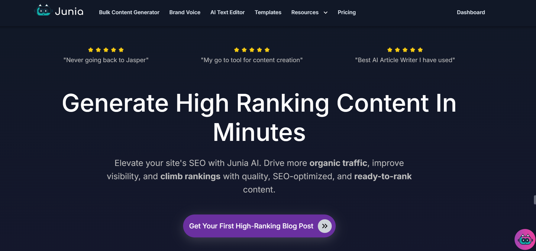 Junia AI - AI SEO Writing Tool