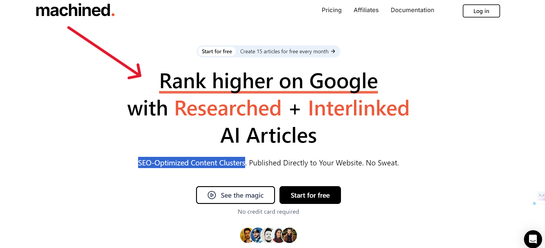 Machined AI - SEO-Optimized Content Clusters